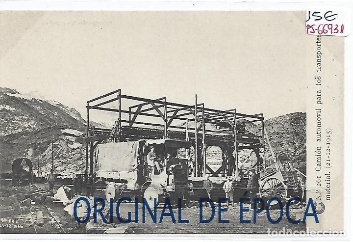 Postales: (PS-66931)CATALANA DE GAS Y ELECTRICIDAD N&ordm;261-CAMION AUTOMOVIL PARA LOS TRANSPORTES DE MATERIAL