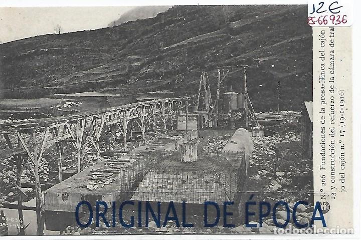 Postcards: (PS-66936)CATALANA DE GAS Y ELECTRICIDAD N&ordm;266-FUNDACIONES DE LA PRESA-HINCA DEL CAJON