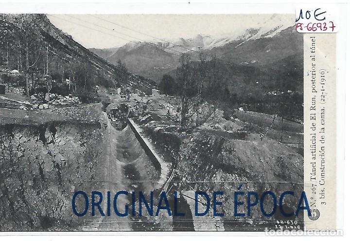 Postcards: (PS-66937)CATALANA DE GAS Y ELECTRICIDAD N&ordm;267-TUNEL ARTIFICIAL DE EL RUN,POSTERIOR AL TUNEL 3 bis