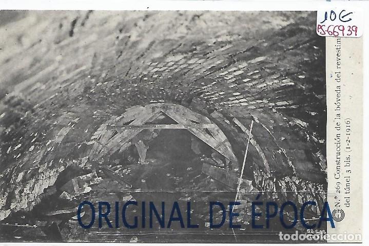 Postcards: (PS-66939)CATALANA DE GAS Y ELECTRICIDAD N&ordm;269-CONSTRUCCION DE LA BOVEDA DEL REVESTIMIENTO DEL TUNEL