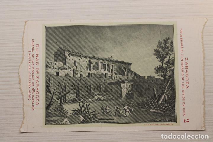 Postcards: POSTAL RUINAS DE ZARAGOZA, IGLESIA MONJAS DE SANTA CATALINA