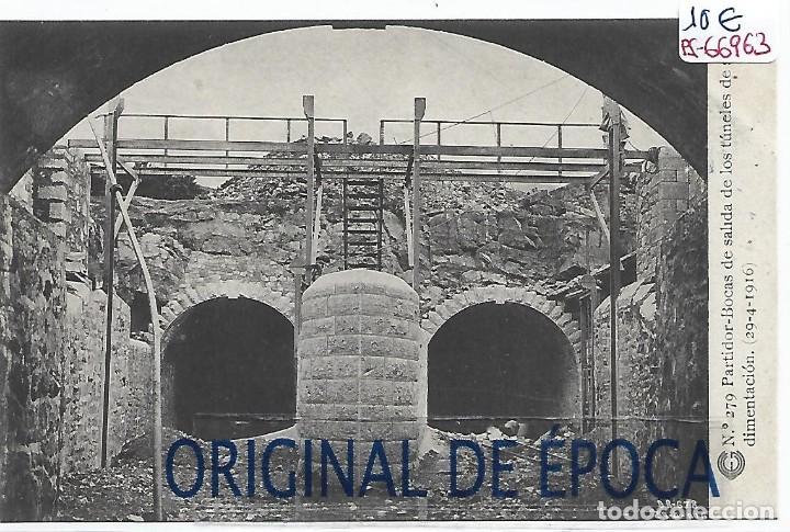 Postkarten: (PS-66963)CATALANA DE GAS Y ELECTRICIDAD N&ordm;279-PARTIDOR-BOCAS DE SALIDA DE LOS TUNELES DE SEDIMENTAC