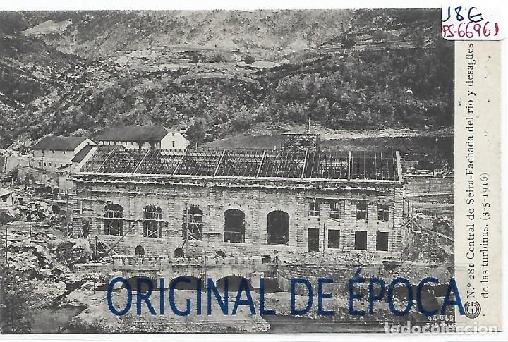 Postkarten: (PS-66961)CATALANA DE GAS Y ELECTRICIDAD N&ordm;281-CENTRAL DE SEIRA.FACHADA DEL RIO Y DESAG&Uuml;ES
