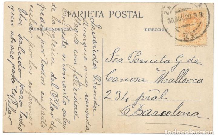Postales: RECUERDO DE ZARAGOZA - circulada en 1920 - Foto 2