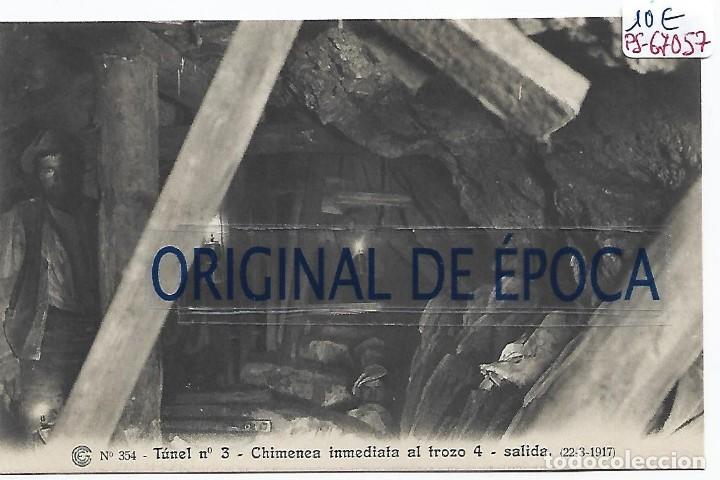 Postcards: (PS-67057)CATALANA DE GAS Y ELECTRICIDAD N&ordm;354-TUNEL N&ordm;3 CHIMENEA INMEDIATA AL TROZO 4