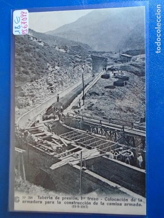 Postales: (PS-67099)CATALANA DE GAS Y ELECTRICIDAD N&ordm;398-TUBERIA DE PRESION 1er.TROZO COLOCACION DE LA ARMADUR