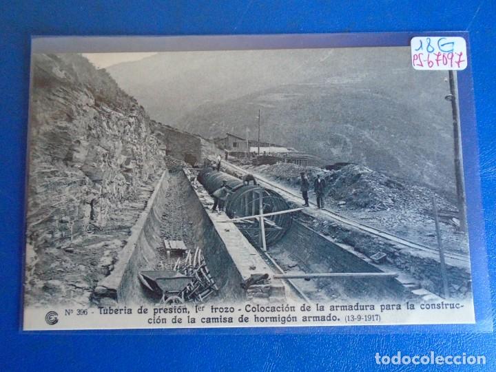 Postales: (PS-67097)CATALANA DE GAS Y ELECTRICIDAD N&ordm;396-TUBERIA DE PRESION 1er.TROZO-COLOCACION DE LA ARMADUR