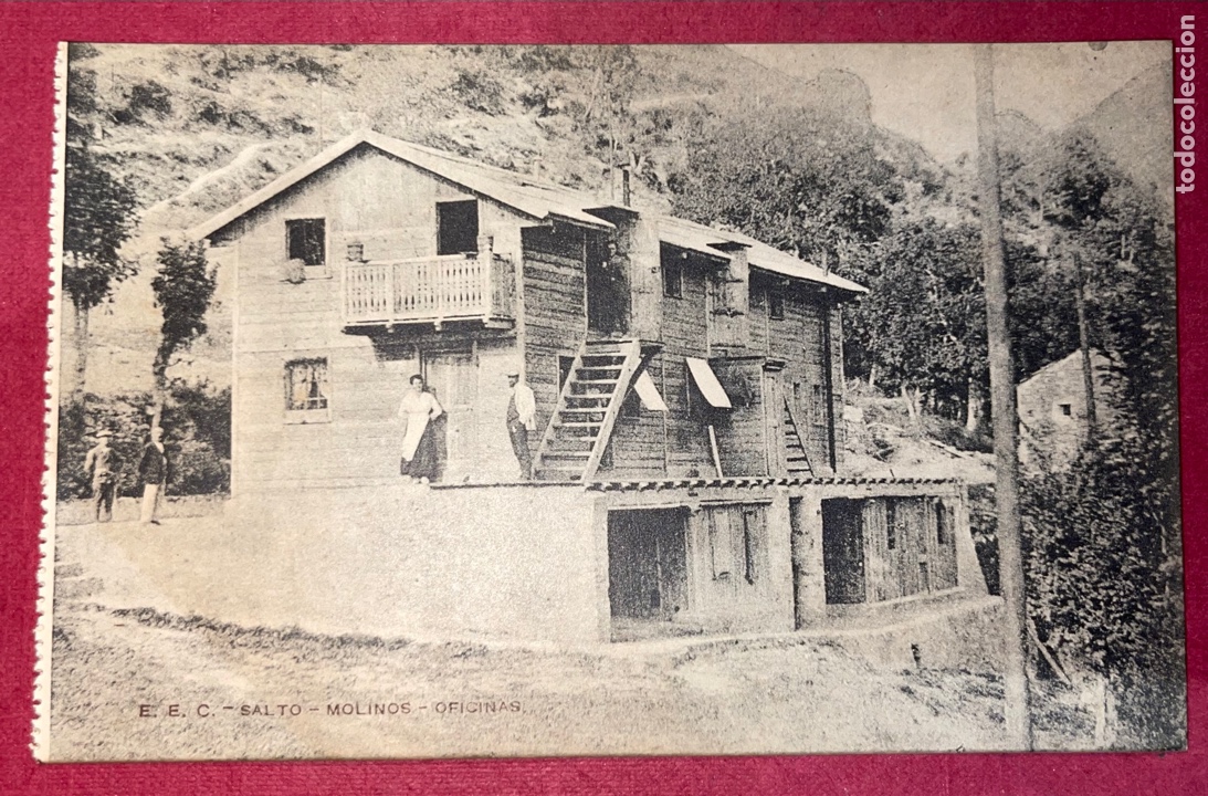 Postales: P-602 Antigua postal de Molinos.Oficinas. Sin circular y sin escribir