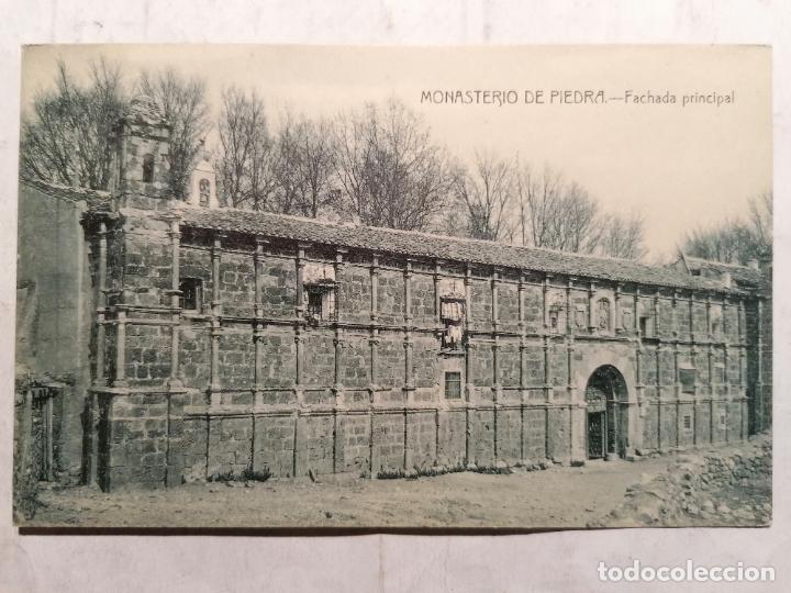 Postales: POSTAL MONASTERIO DE PIEDRA, FACHADA PRINCIPAL, SIN CIRCULAR