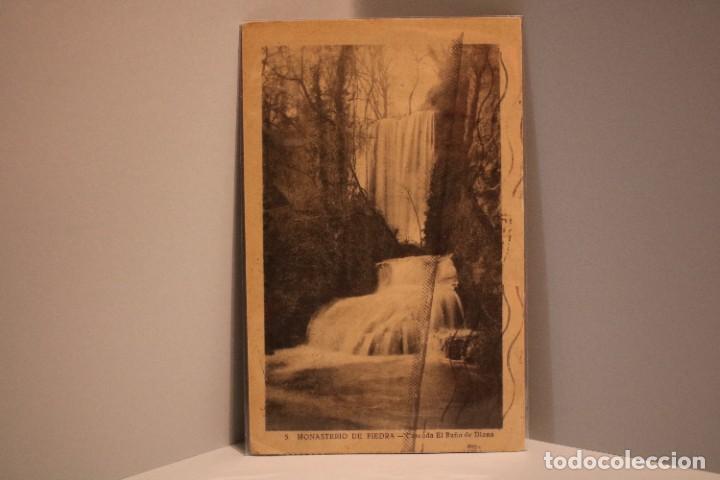 Postales: ANTIGUA POSTAL MONASTERIO DE PIEDRA. CASCADA EL BA&Ntilde;O DE DIANA. ARAG&Oacute;N.