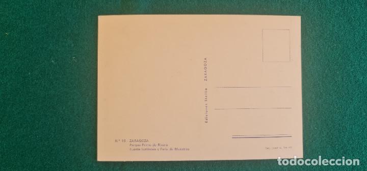 Postales: POSTAL ZARAGOZA - PARQUE PRIMO DE RIVERA - Foto 2
