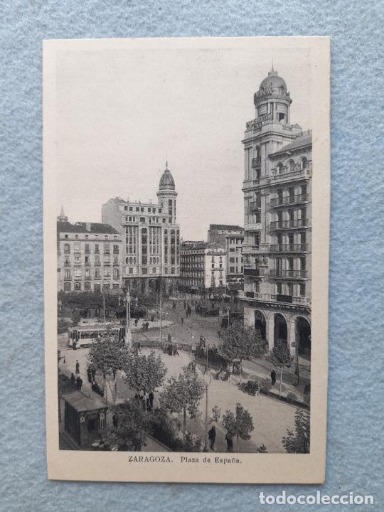 Postales: Zaragoza. Plaza de Espa&ntilde;a. - Foto 1