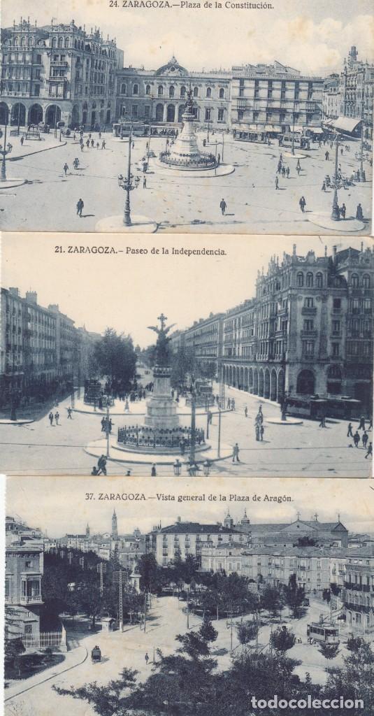 Postales: LOTE DE 9 POSTALES DE zaragoza - Foto 2
