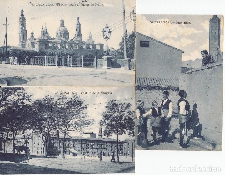 Postales: LOTE DE 9 POSTALES DE zaragoza - Foto 4