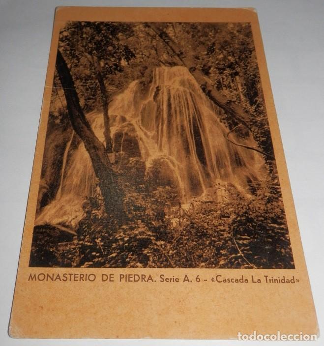 Postales: TARJETA POSTAL-MONASTERIO DE PIEDRA-SERIE A. 6- CASCADA LA TRINIDAD