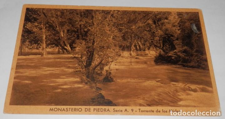 Postales: TARJETA POSTAL-MONASTERIO DE PIEDRA-SERIE A. 9-TORRENTE DE LOS MIRLOS