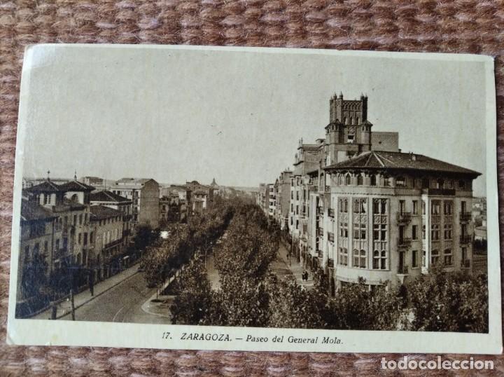 Postales: ZARAGOZA - PASEO GENERAL MOLA - Foto 1