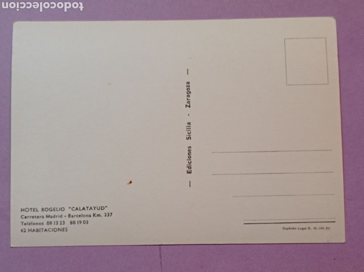 Postales: Postal hotel rogelio calatayud - Foto 2