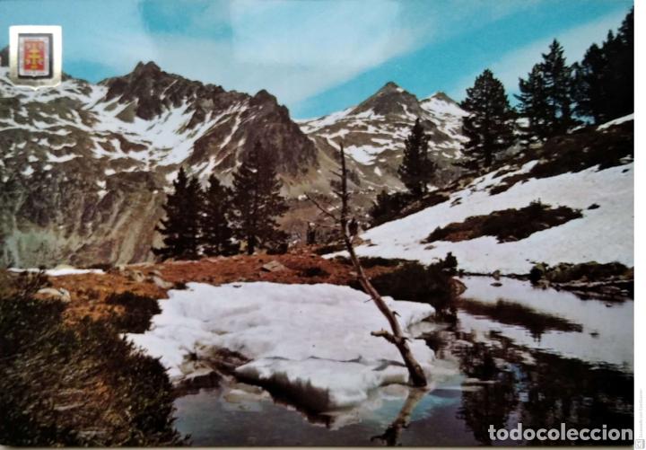 Postales: Balneario de Panticosa. 1646 Lagos Azules. Escudo de Oro. Nueva. Color