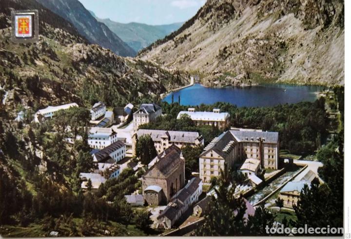 Postales: Balneario de Panticosa. 1651 Vista general. Escudo de Oro. Nueva. Color