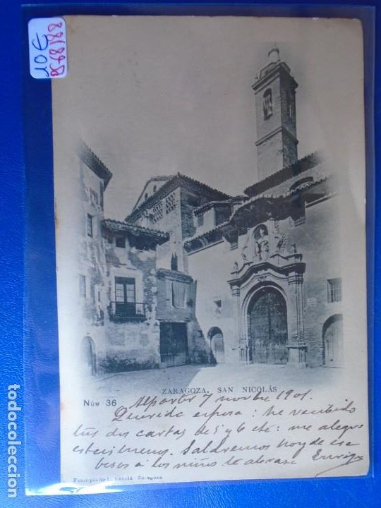Postcards: (PS-68188)POSTAL DE ZARAGOZA-SAN NICOLAS.FOTOTIPIA LUIS ESCOLA