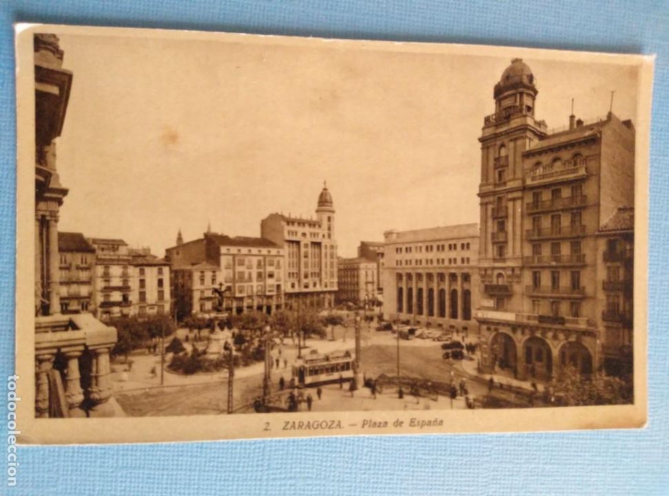 Postales: ZARAGOZA, PLAZA DE ESPA&Ntilde;A. - Foto 1
