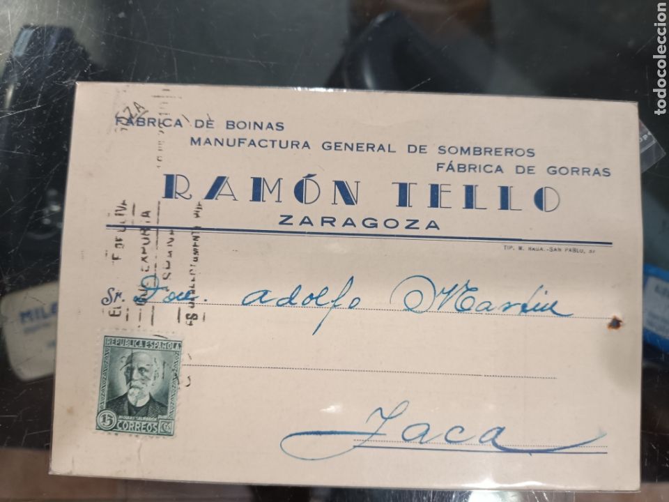 Postales: Ram&oacute;n Tello Zaragoza 1932 - Foto 1