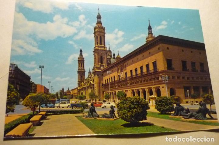 Postales: postal zaragoza.-plaza el pilar