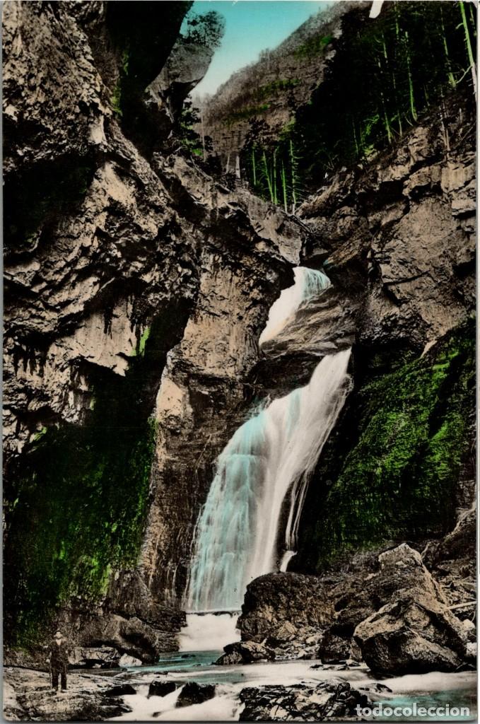 Postales: Ordesa - Cascada de la Cueva - Zerkowitz coloreada - 150x105mm