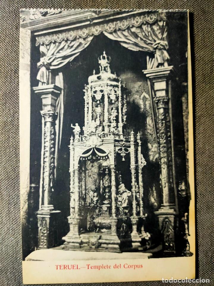 Postales: Antigua postal de Teruel. Templete del Corpus. - Foto 1