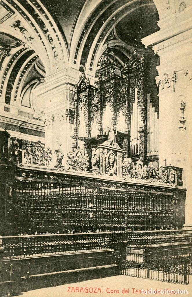 Postales: POSTAL. ZARAGOZA. CORO DEL TEMPLO DEL PILAR. THOMAS - Foto 1