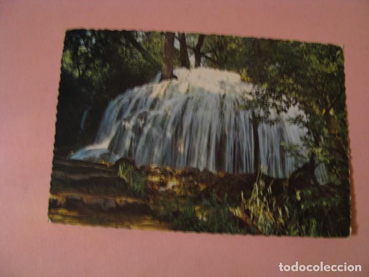 Postales: POSTAL DE MONASTERIO DE PIEDRA. CASCADA DE LOS FRESNOS. GARCIA GARRABELLA. CIRCULADA.