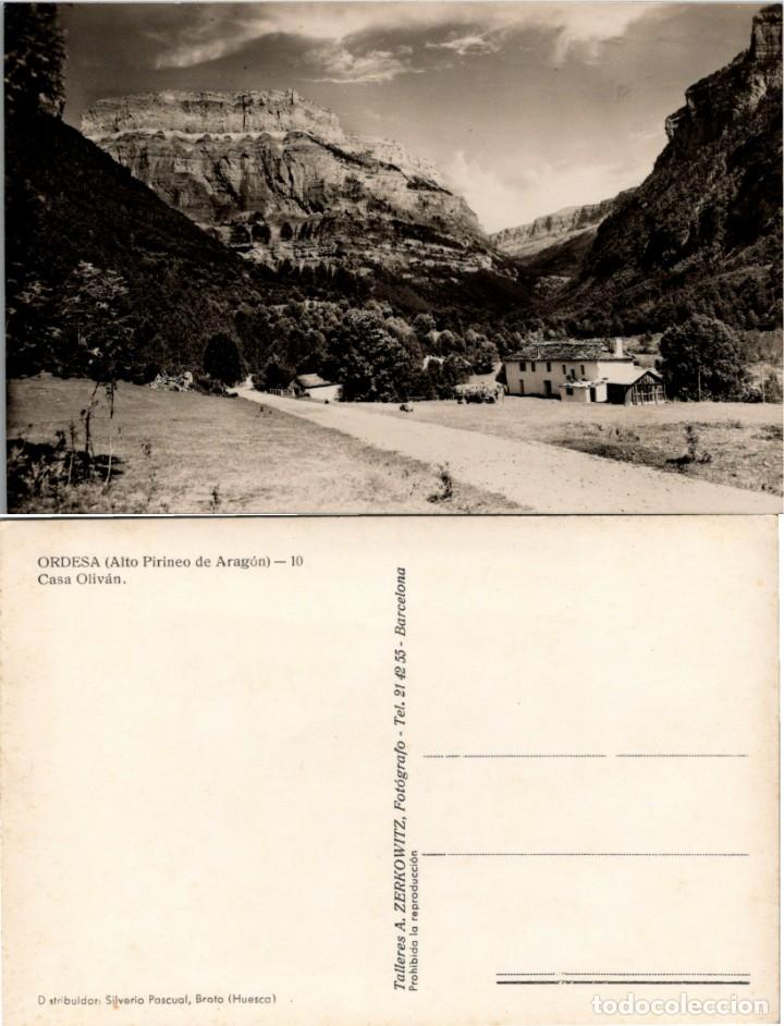 Postales: Ordesa (Huesca) - Casa Oliv&aacute;n - Ed. Zerkowitz n&ordm; 10 - 140x90mm. aprox.