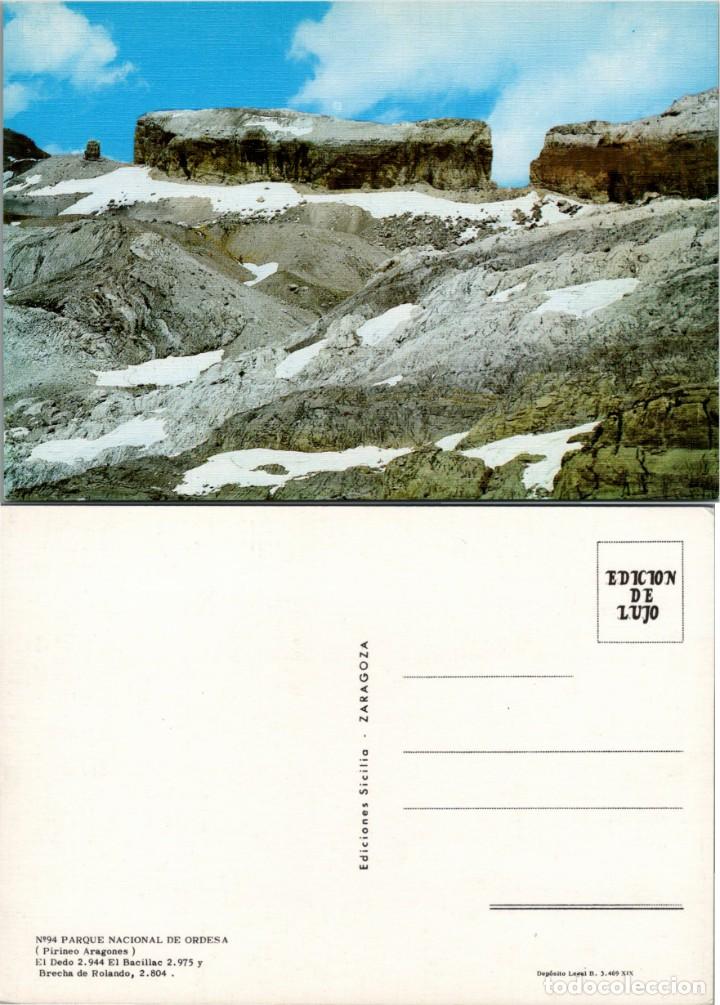 Postales: Parque Nacional de Ordesa (Huesca) - El Dedo El Bacillac y Bre- Ed. Sicilia n&ordm; 94 - 150x105mm. aprox