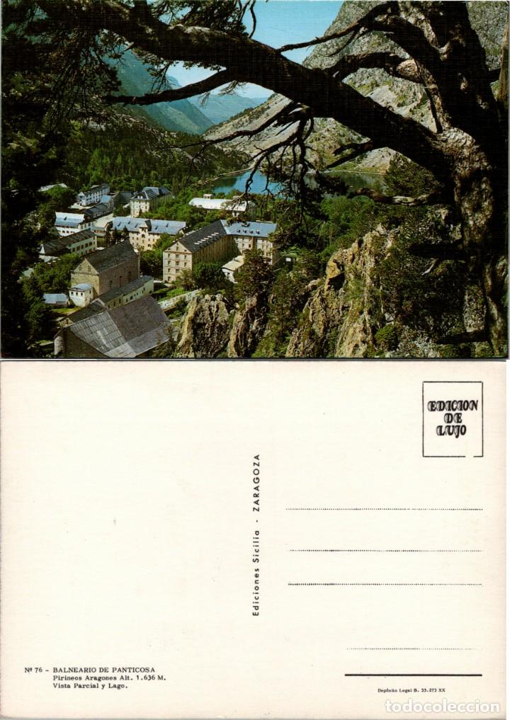 Postales: Balneario de Panticosa (Huesca) - Vista parcial y Lago - Ed. Sicilia n&ordm; 76 - 150x105mm. aprox.