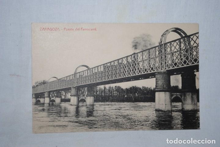 Postales: ZARAGOZA , PUENTE DEL FERROCARRIL . - Foto 1