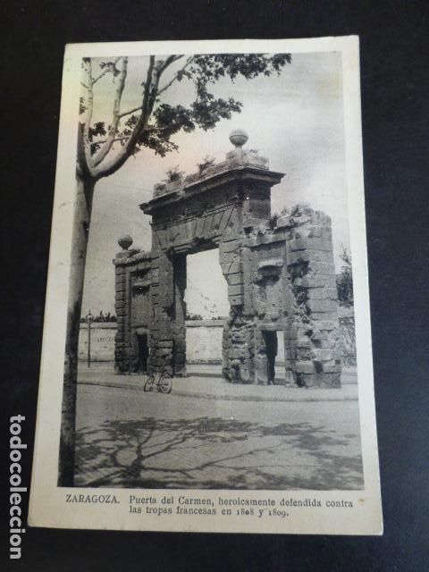 Postales: ZARAGOZA PUERTA DEL CARMEN - Foto 1