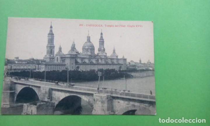 Postales: ZARAGOZA POSTAL ANTIGUA ,BLANCO Y NEGRO - Foto 2
