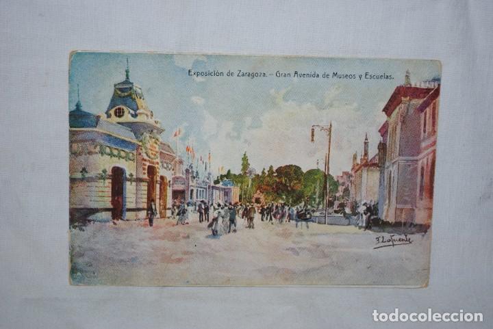 Postales: EXPOSICION DE ZARAGOZA 1908 . GRAN AVENIDA . - Foto 1