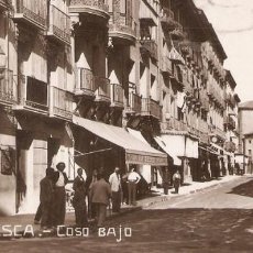 Cartoline: HUESCA COSO BAJO POSTAL FOTOGRAFICA CIRCULADA EN 1933 A FRANCIA DETALLE AMPLIADO. Lote 345641983