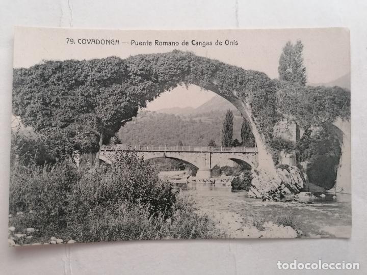 Cartes Postales: POSTAL COVADONGA, PUENTE ROMANO DE CANGAS DE ONIS, N&ordm; 79