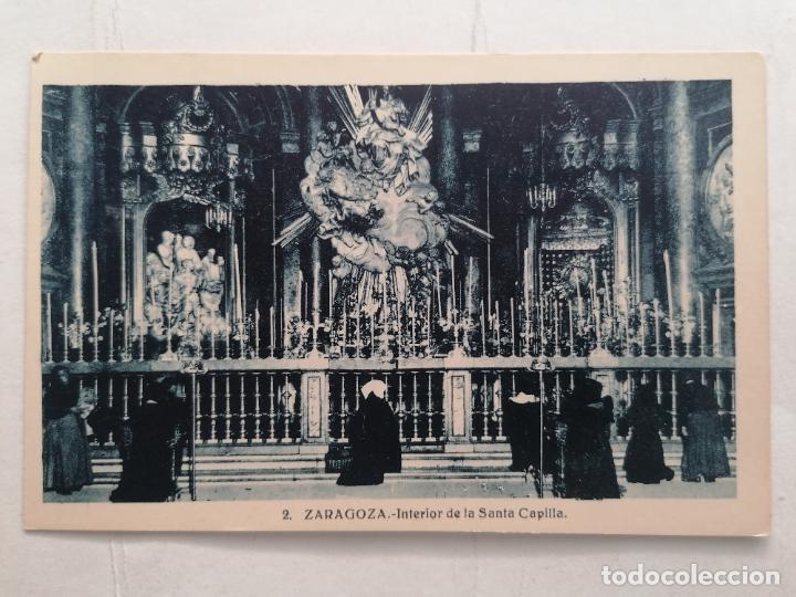 Postales: POSTAL ZARAGOZA, INTERIOR DE LA SANTA CAPILLA - Foto 1