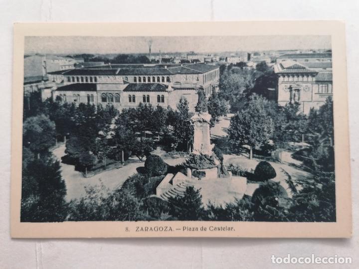 Postales: POSTAL ZARAGOZA, PLAZA DE CASTELAR - Foto 1