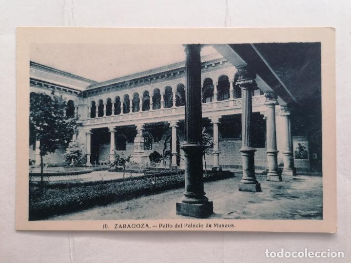 Postales: POSTAL ZARAGOZA, PATIO DEL PALACIO DE MUSEOS - Foto 1