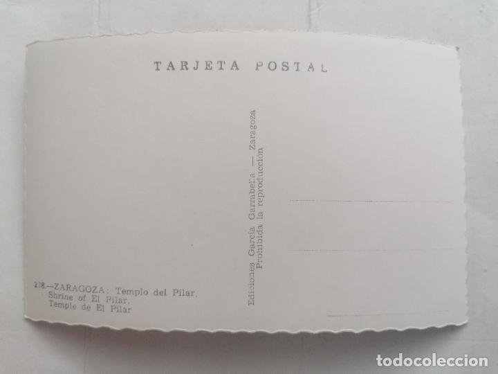 Postales: POSTAL ZARAGOZA, TEMPLO DEL PILAR - Foto 2