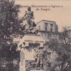 Cartes Postales: ZARAGOZA, MONUMENTO A AGUSTINA DE ARAGÓN - CARNET POSTAL 1ª SERIE - SIN CIRCULAR. Lote 346150093