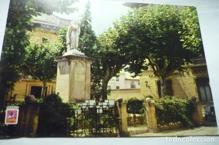 Postales: postal huesca.- pl.calvo sotelo-monumento purisima
