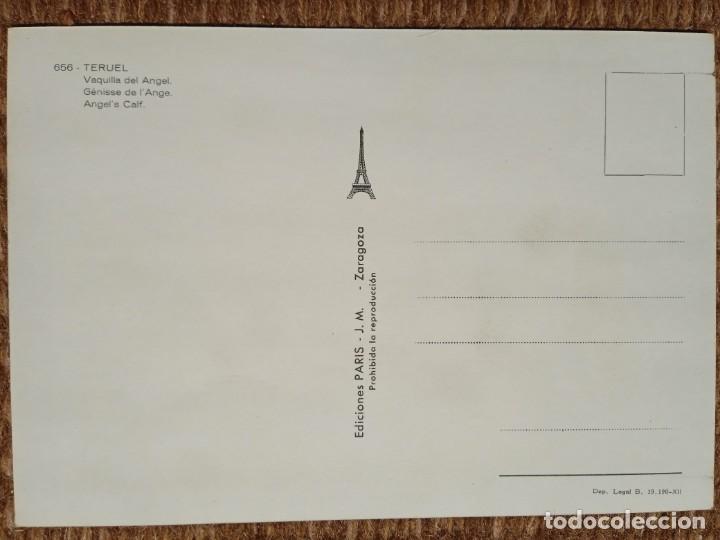 Postales: TERUEL - VAQUILLA DEL ANGEL - EDICIONES PARIS - Foto 2