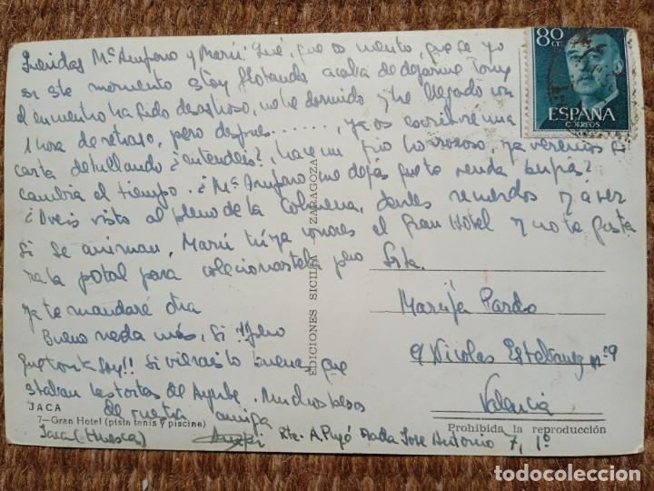 Postales: JACA - HUESCA - GRAN HOTEL - EDICIONES SICILIA - Foto 2
