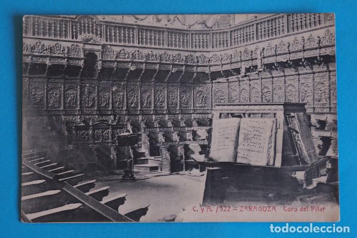 Postales: POSTAL DE ZARAGOZA: CORO DEL PILAR - Foto 1